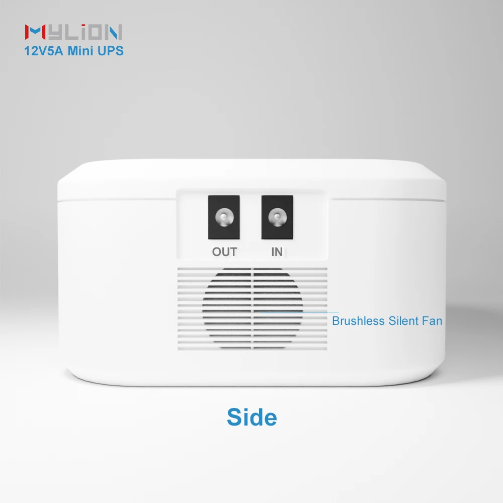 Mylion MU65 Mini UPS 12V 5A 57.72Wh Portable small uninterrupted power supply 15600mAh Battery backup for Smart home WiFi router
