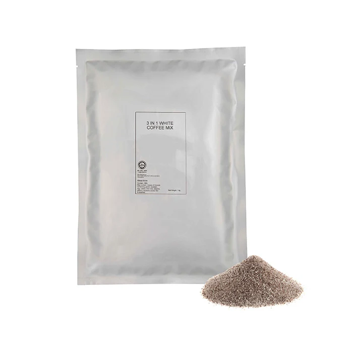OEM Halal 3 in 1 Instant White Coffee Powder Mix Aromatic Taste 12 Months Shelf Life Granulated Coffee