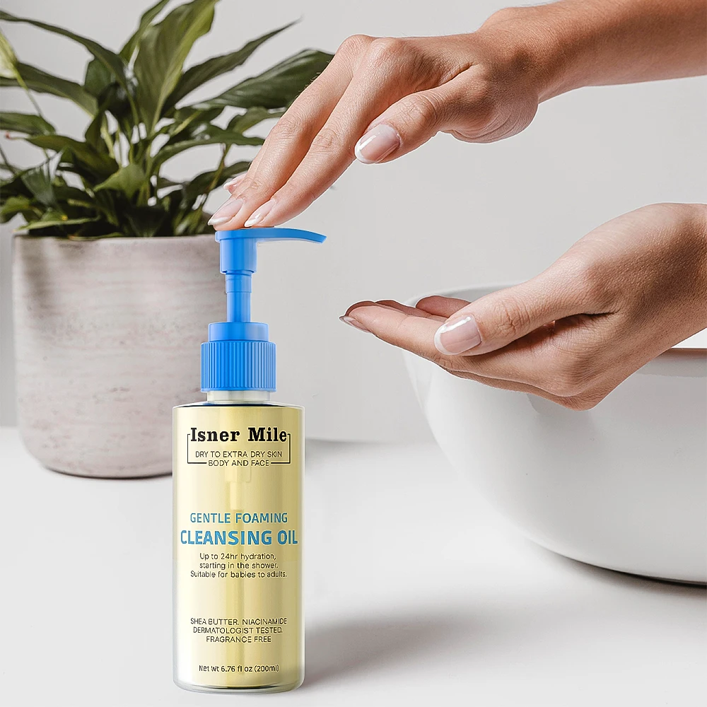 Gentle Foaming Cleansing Oil Gentle Oil Cleanser for Face and Body Formulated with Niacinamide