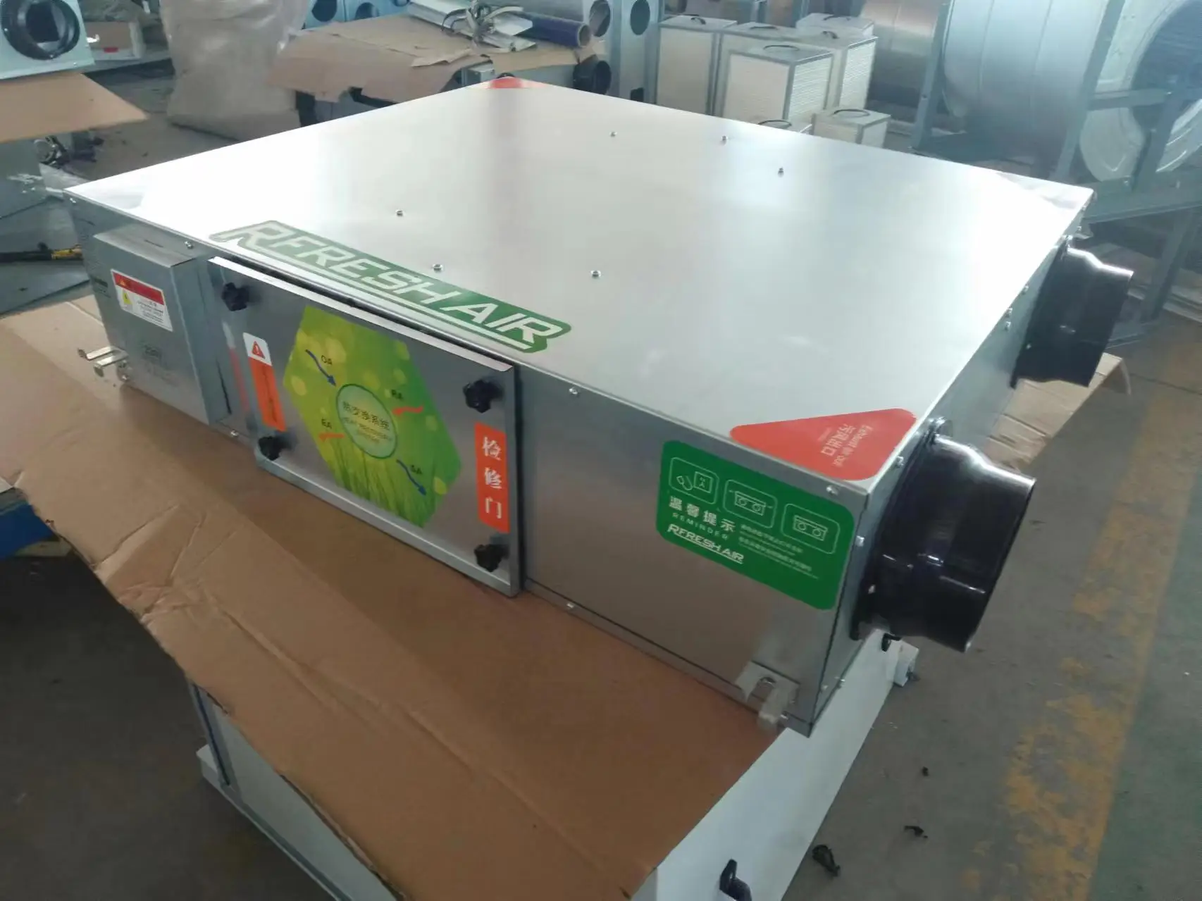 High Strength Shell Adjustable Air Purification Ventilator Industrial Heat Recovery Machine Hospital Use Flexible Installation