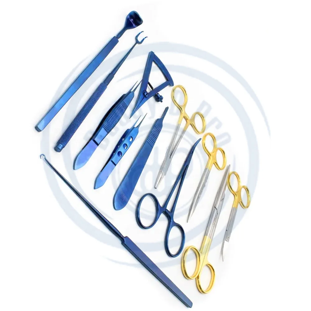 Blepharoplasty Set Surgery Instruments Set 13 Pcs / Plastic Surgery Set / Eyelid Surgery Set High Quality CE APPROVE DADDY D PRO