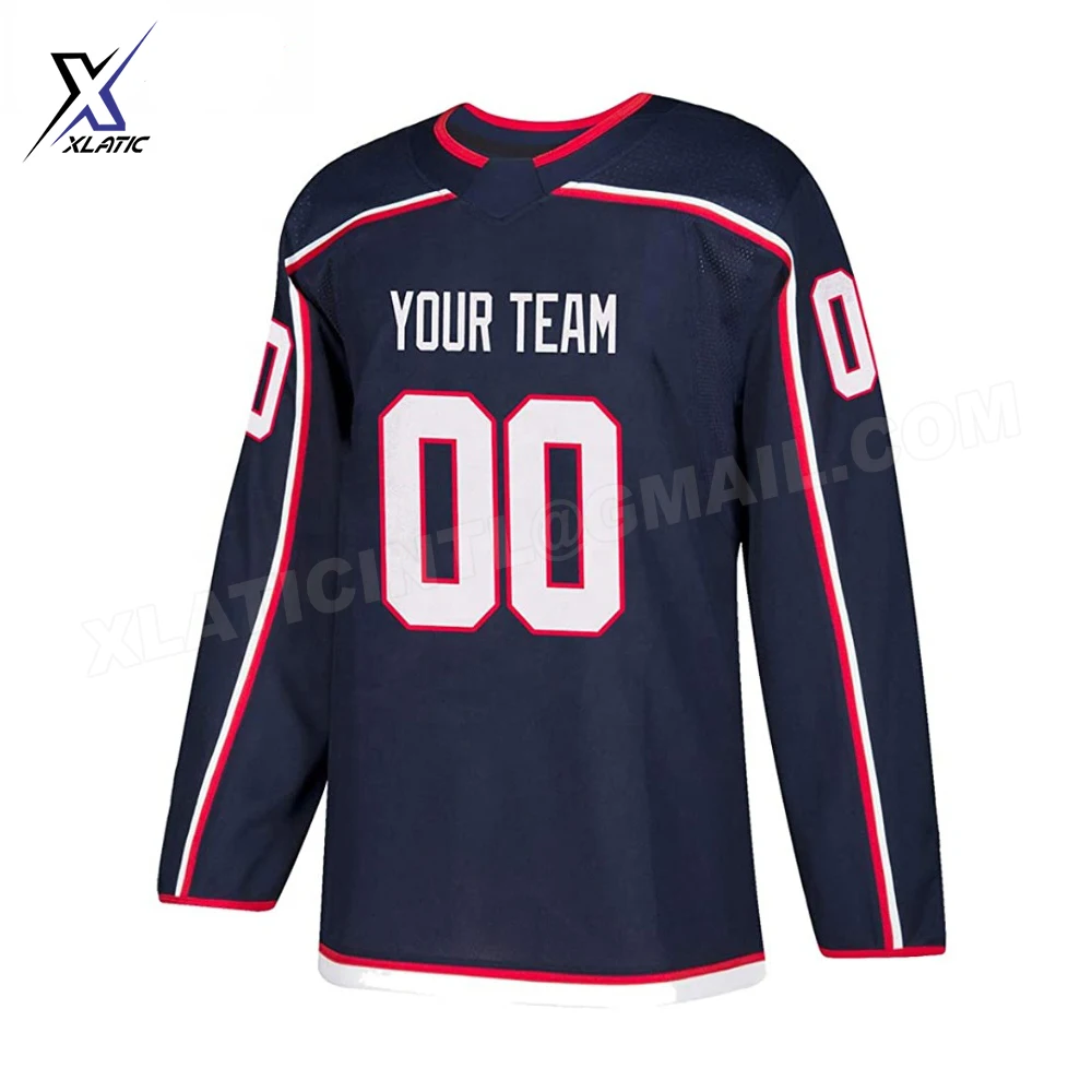 Light blue Ice Hockey Uniform Pure Polyester made Ice Hockey Uniform