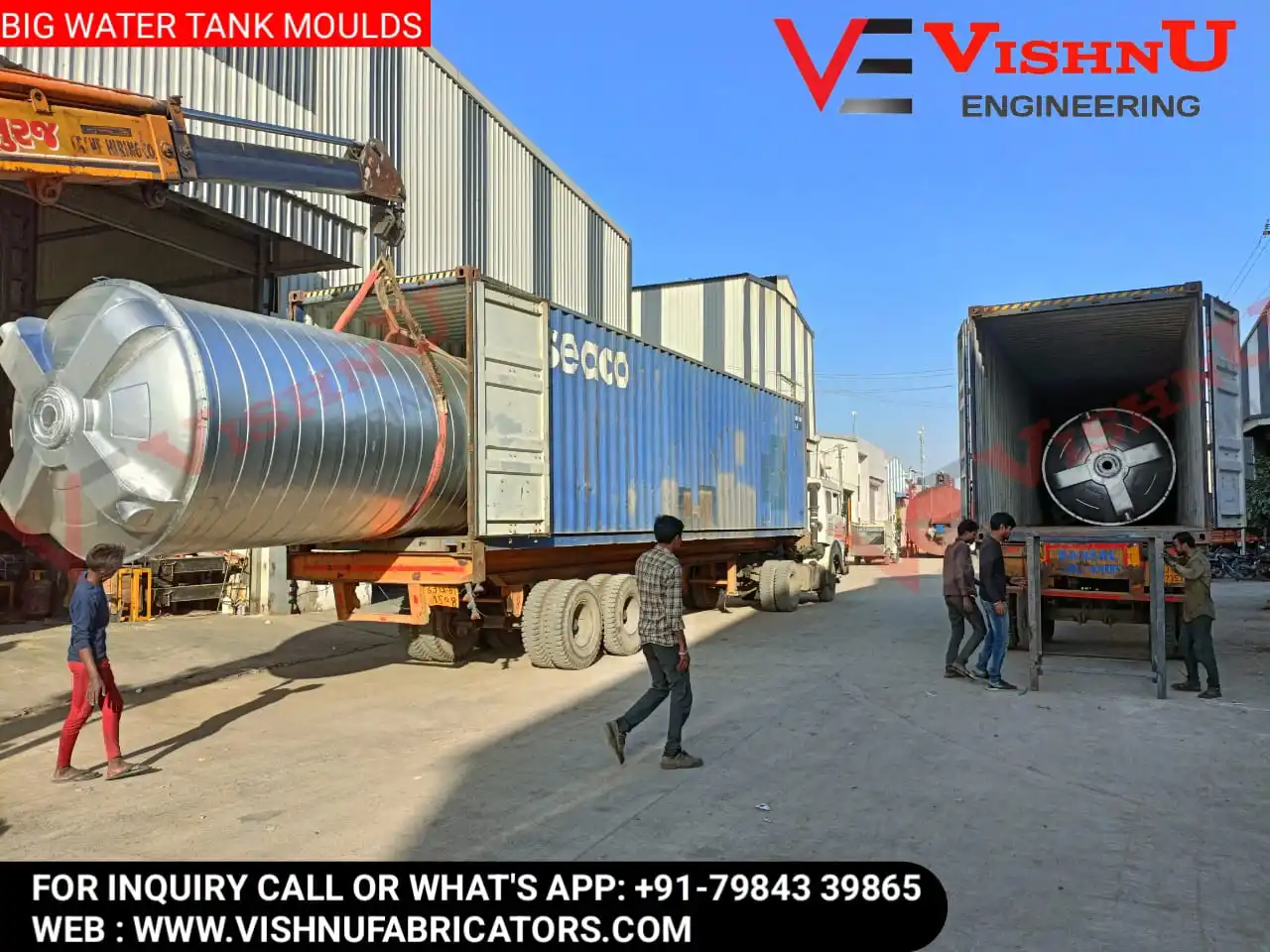 Quality Assured Plastic and Steel Vertical Water Storage Tank Rotational Mould Machinery