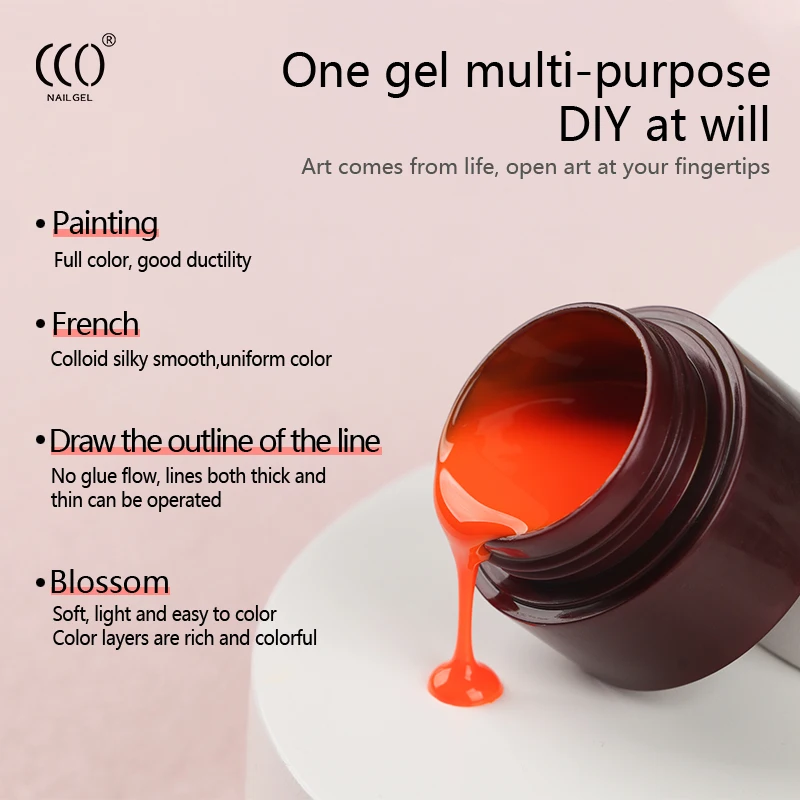 2023 newest design  hema free nails painting gel solid gel nail 3d nail art gel