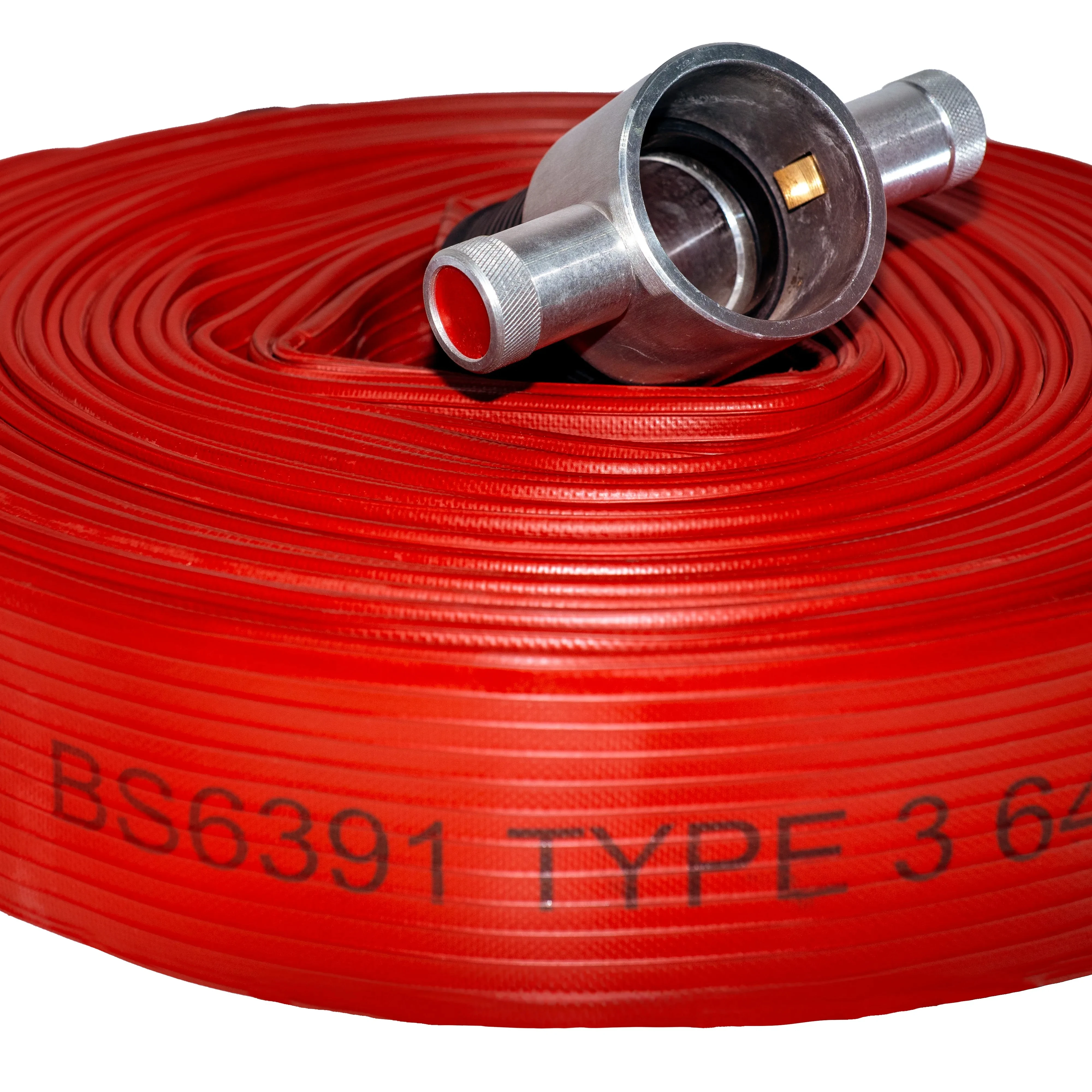 BS6391 Type3 Listed Nitrile Rubber Fire Hose High Quality Layflat Firefighting Hose