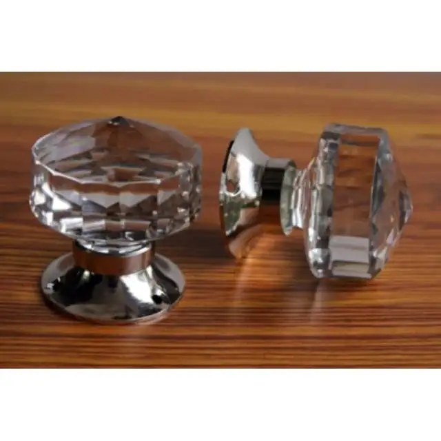 Decorative White glass door mortise knob set twisted round new design door knob premium quality handmade hand forged