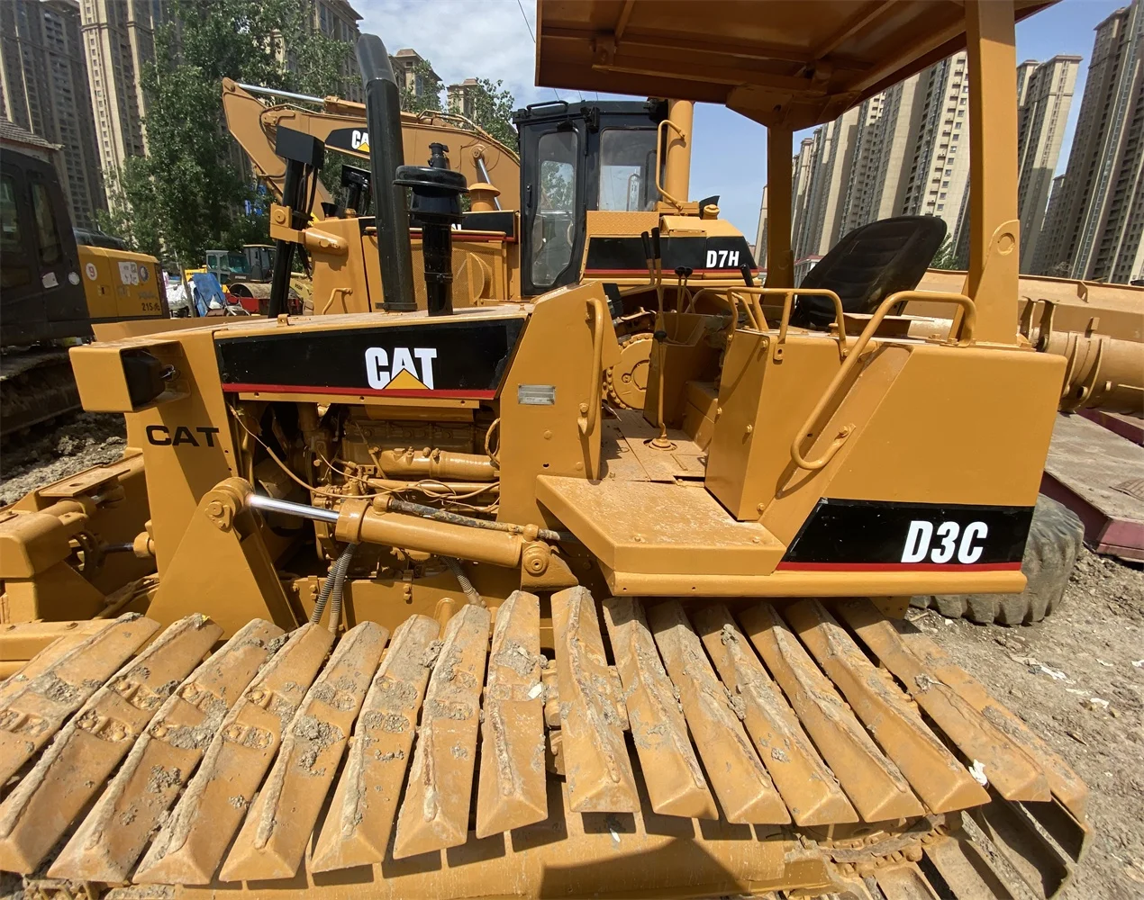 Used Caterpillar D3c Dozer Cat Crawler Mini Bulldozer D3c Tractor with good condition