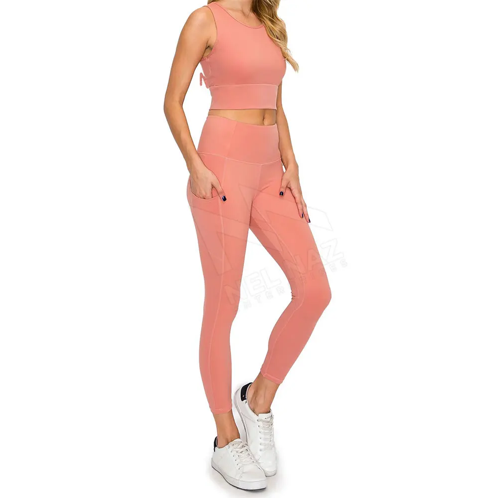 New Seamless Ribbed Yoga Set Women Sports Clothes Plus Size Yoga Sets Yoga Bra Leggings Gym Fitness Sets
