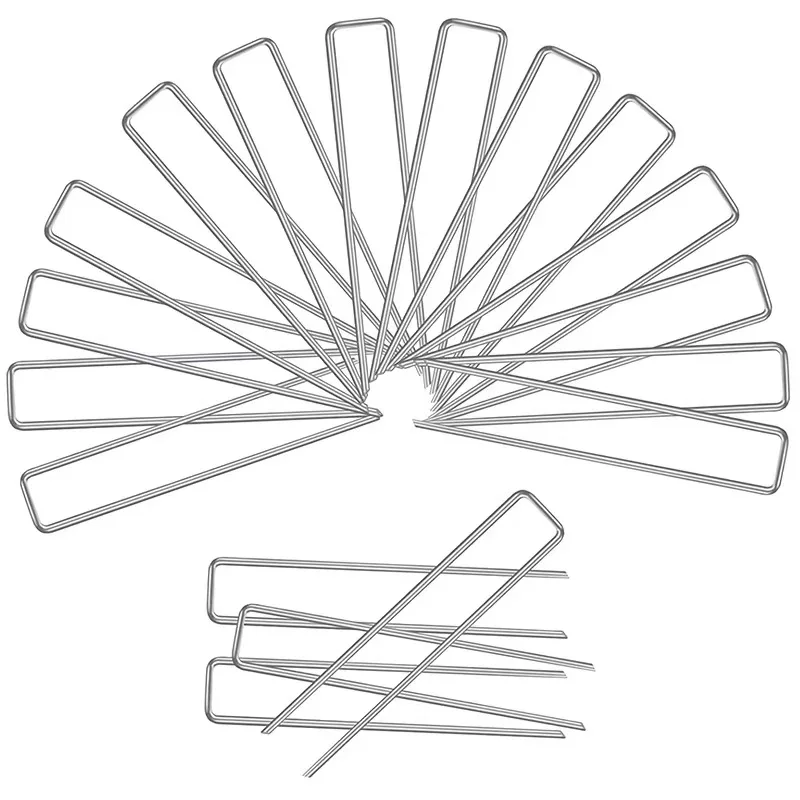 Lawn U Type Staple Pins Metal Nails Iron Nail For Artificial Grass Land