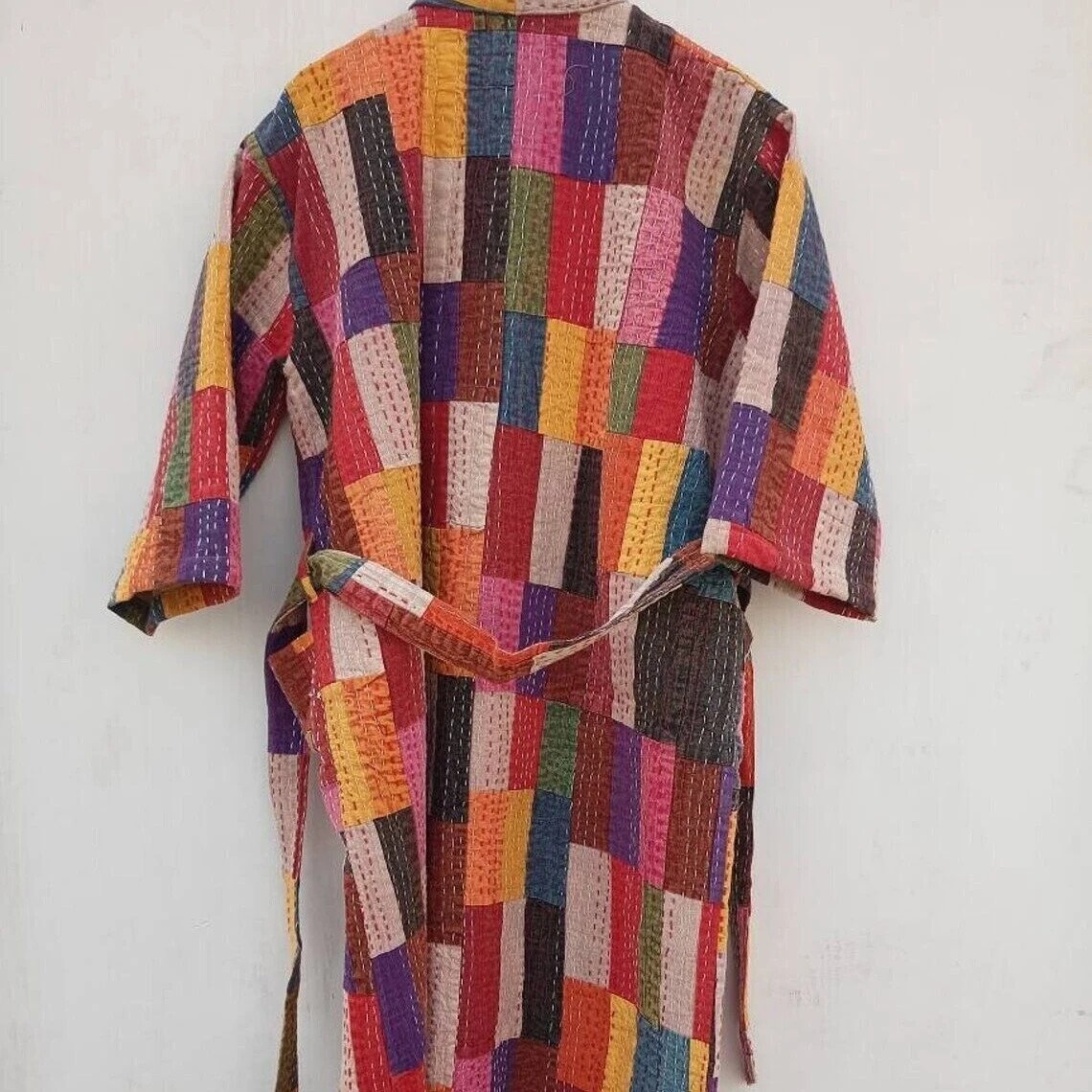 Indian Rajasthan Hand Block Print Cotton Short Kaftan Kimono Kimono Beach Cover Up Floral Luxury Summer Women Long Open Cardigan