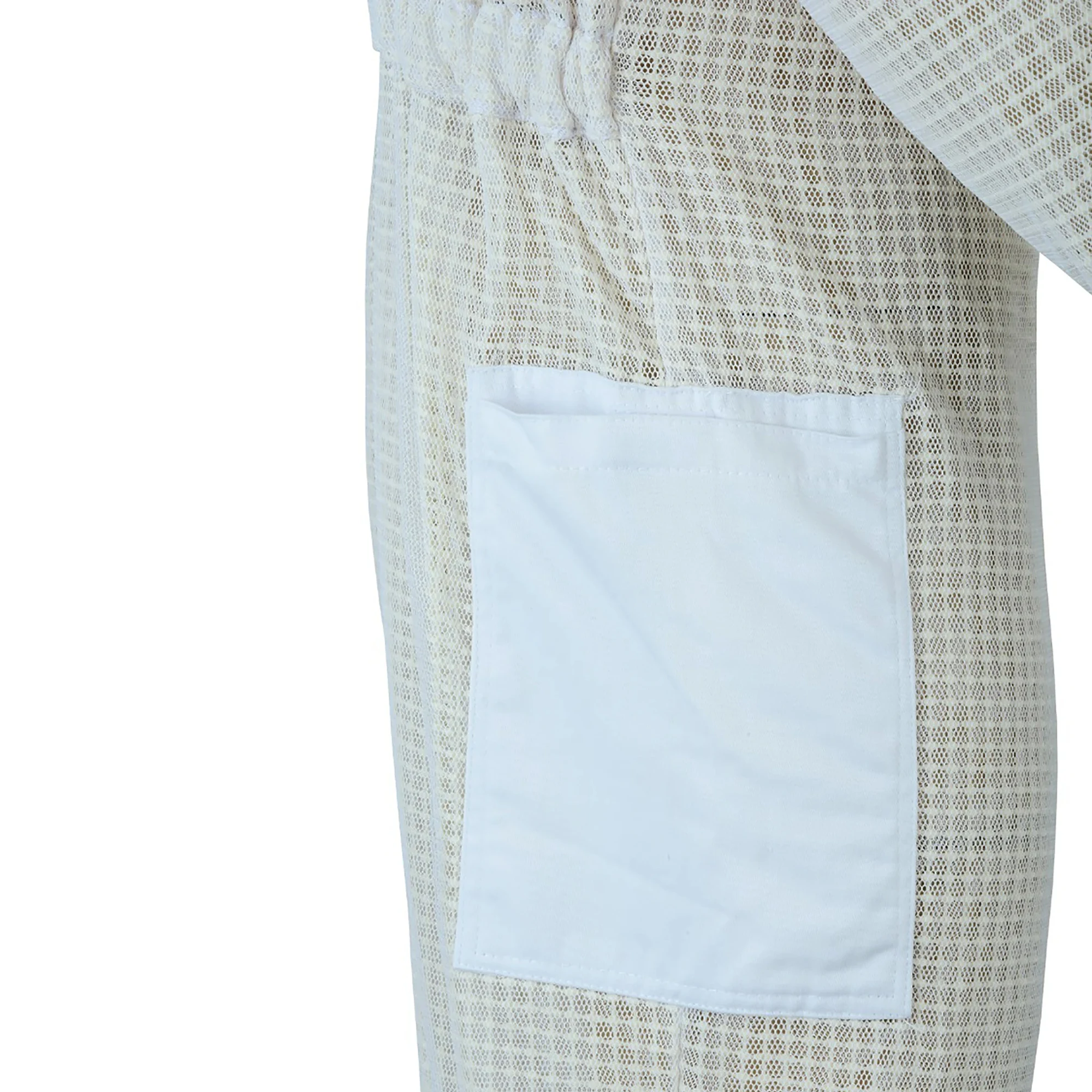Coffee Color Cotton Beekeeper Protective Suits With Mesh Bee Breathable Suit Honey Bee Suits Unisex Smock Protective Coverall
