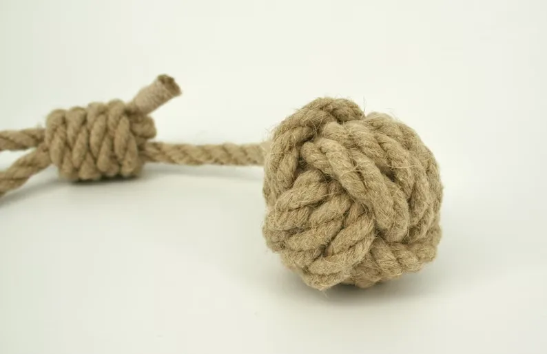 All Pet Solutions Natural Hemp Ball on a Rope Dog Toy  from Vietnam HOANG LINH SG Kimy +84938616690