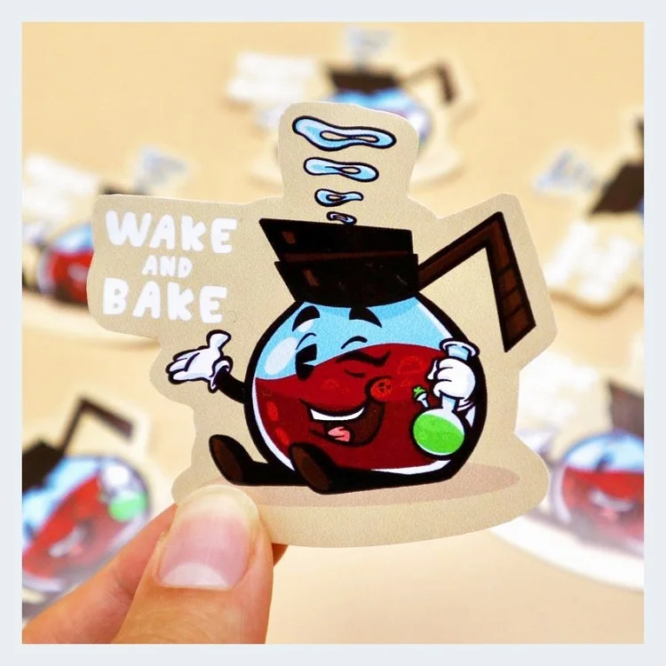 Weed Smoking Stickers  Vinyl Stickers for Laptop Car Skateboard Luggage Hydroflasks Phone Guitar DIY Graffiti Stickers