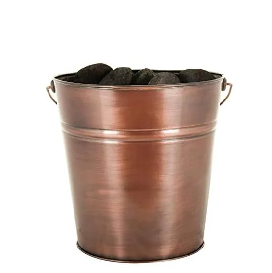 Wrought Iron Coal Bucket Export Quality Customized Size Metal Coal Bucket For Indoor And Outdoor Usage Fireplace Accessories