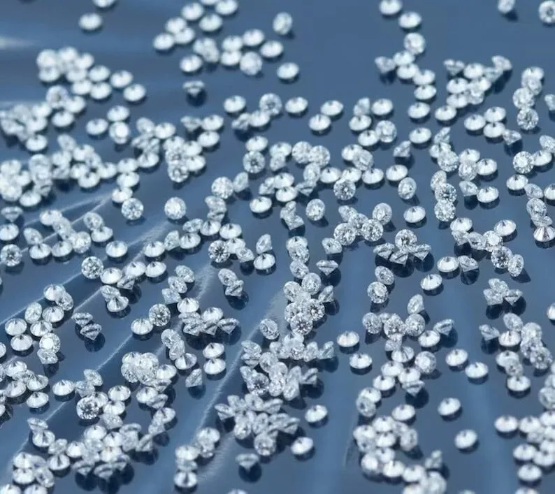 Wholesale Real Loose Lab Diamonds 0.1 Carat HPHT Melee Size Lab Grown Round White DE VVS Synthetic CVD Diamond Buy