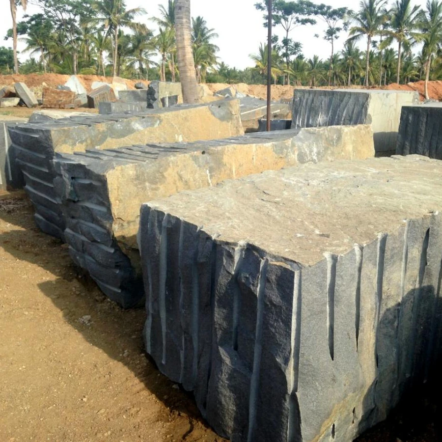Premium quality Black galaxy granite blocks from direct quarry owners timely delivery customized sizes