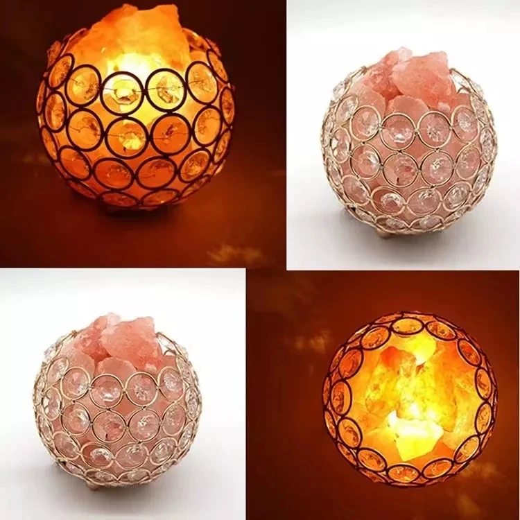 Decoration Holiday Gift Himalayan Lamp Natural lamp Pink Rock Salt oil diffuser Crystal Salt Lamps with Dimmable Touch Switch