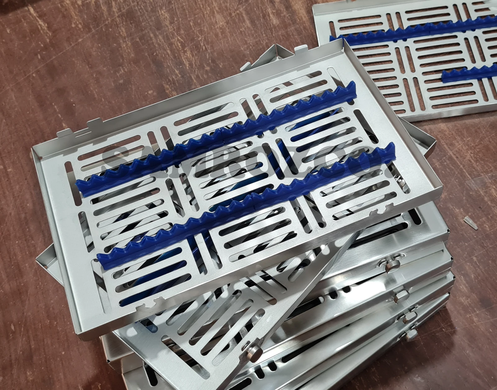 Dental Sterilization Sterile Instrument Cassette for 20pcs Detachable Autoclave Stainless Steel Cassette Tray Rack Box