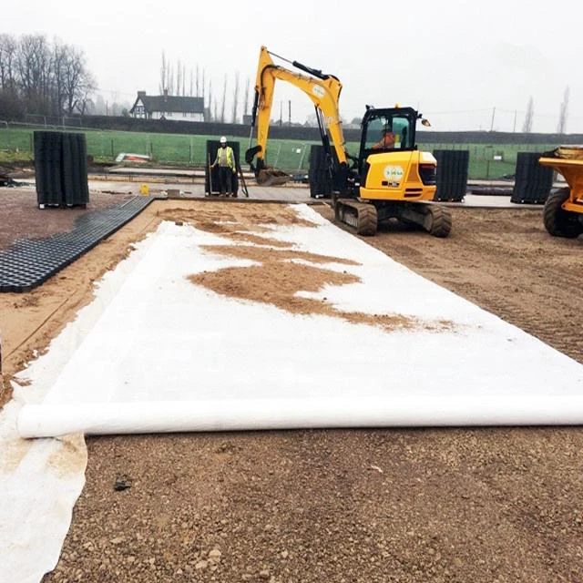 wholesale waterproofing geotextile membrane nonwoven fabric rolls 700gsm geotextile dam projectfor landslide