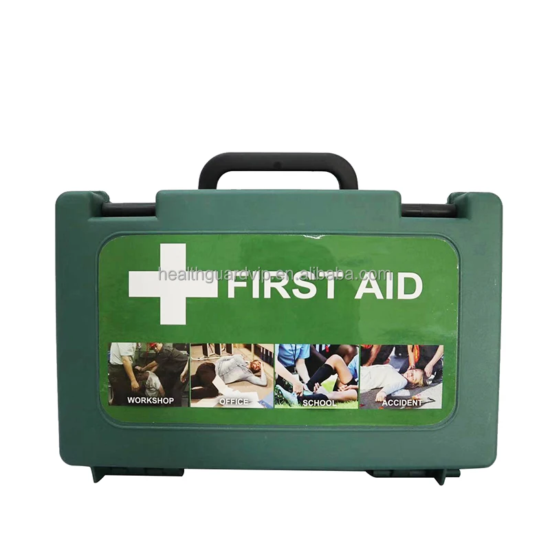 OEM Portable Medical Kit 122pcs Waterproof Plastic First Aid Box for Home or Workplace Use