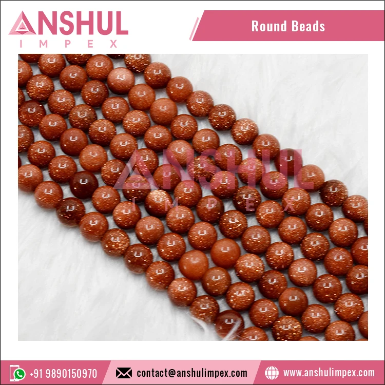 Premium Quality Wholesale Supply Bracelet Making Carved Crystal Natural Stone Red Sandstone S 10MM Round Beads