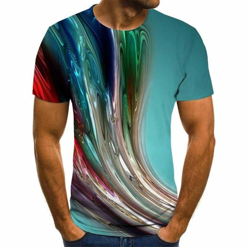 Custom Pakistan Manufacturer wholesale latest design men t shirts t-shirt fashion 3D printing T-shirt by Tricut