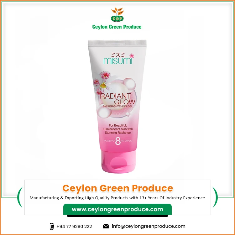 New Arrival Misumi Radiant Glow Skin Brightening Gel Women Brightening Beauty Products From Sri Lanka
