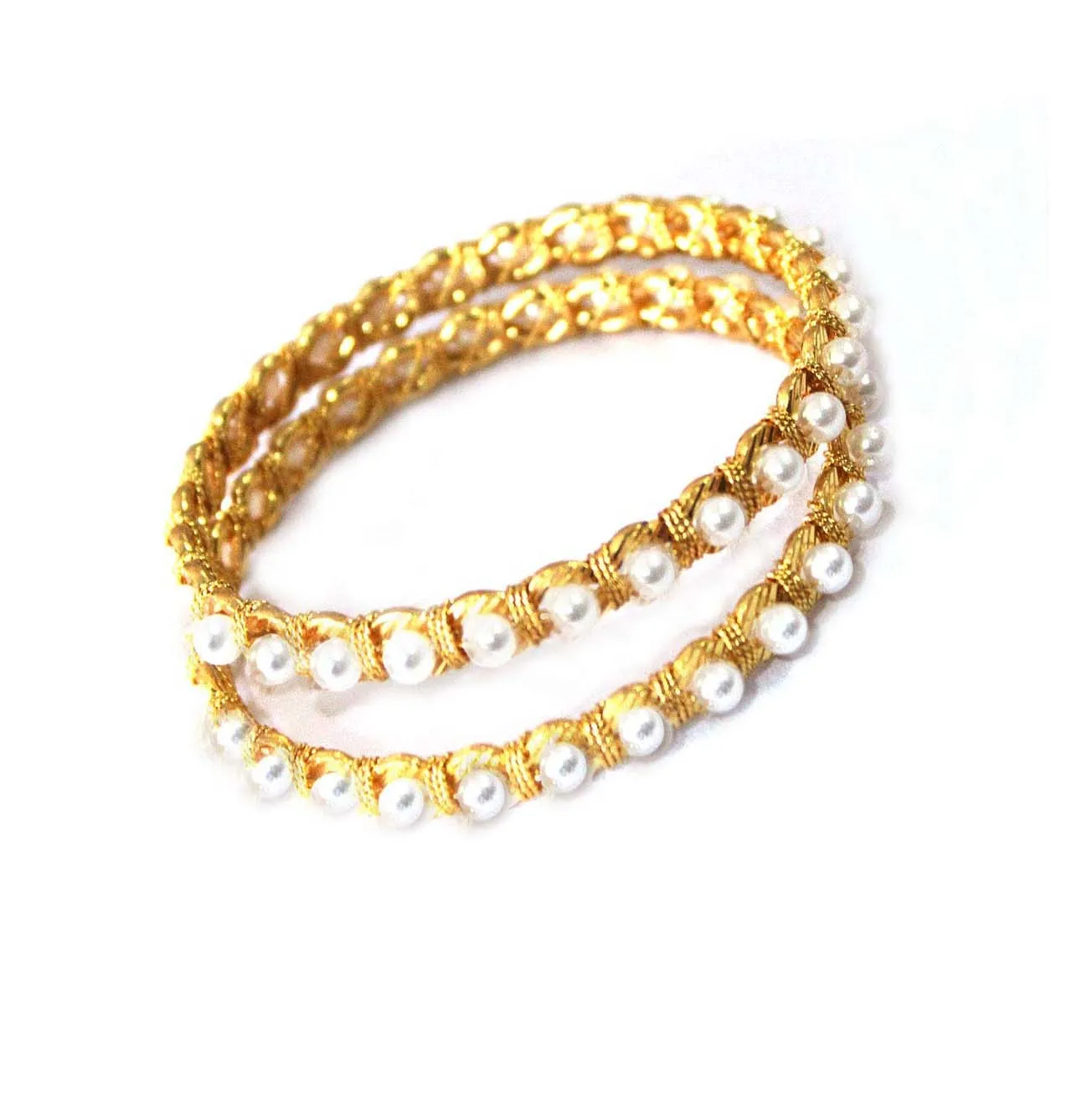 Stainless Steel Gold Bangle Pearls Jewelry Women Hammered Sterling Silver Handmade Men Cuff Bangle Pearls Bracelet