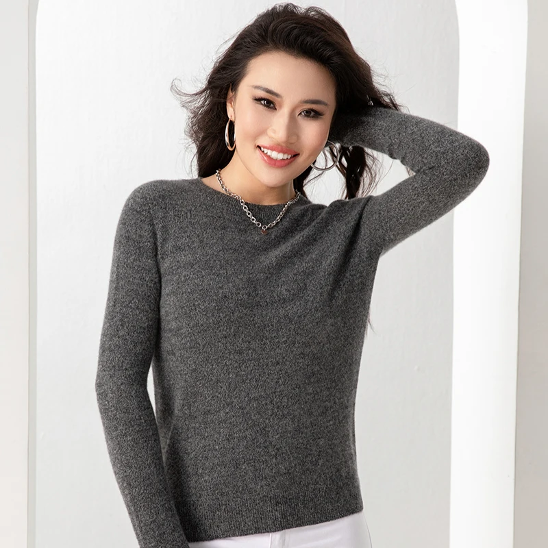 Vintage Clothes Wholesale Streetwear Jersey Cashmere Fabric Sweater for Women Knit Soft Cloth Women Sweater Jumper