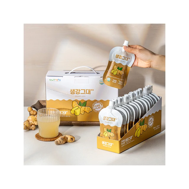 (pure bright and warm cooperative) - pureplan real ginger juice 100ml*15pouch made with Korean gingers KOTRA