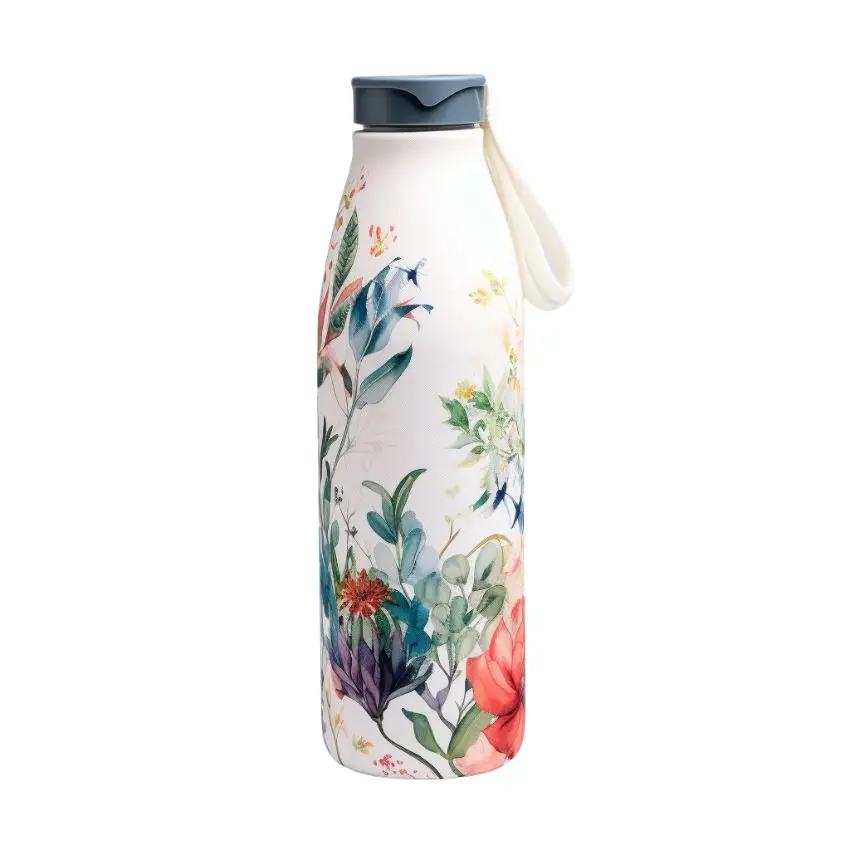 customized logo heat transfer printing neoprene water bottle holder