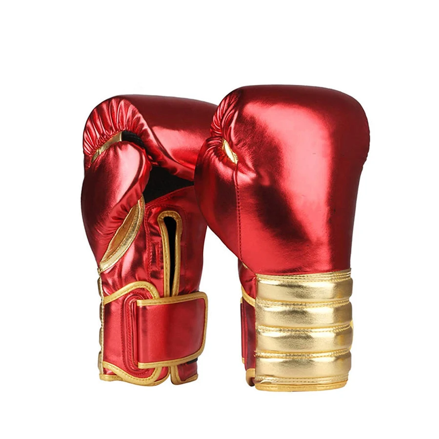 High Quality Metallic Boxing Gloves MMA Muay Thai Sparring Fight Training Boxing Gloves for Men And Women