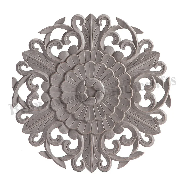 MDF Wood Hand  Carved Wall Decoration Round Panel MDF Carved Design Wall Mount Decor Panel Hanging Wall Panel at Cheap Price