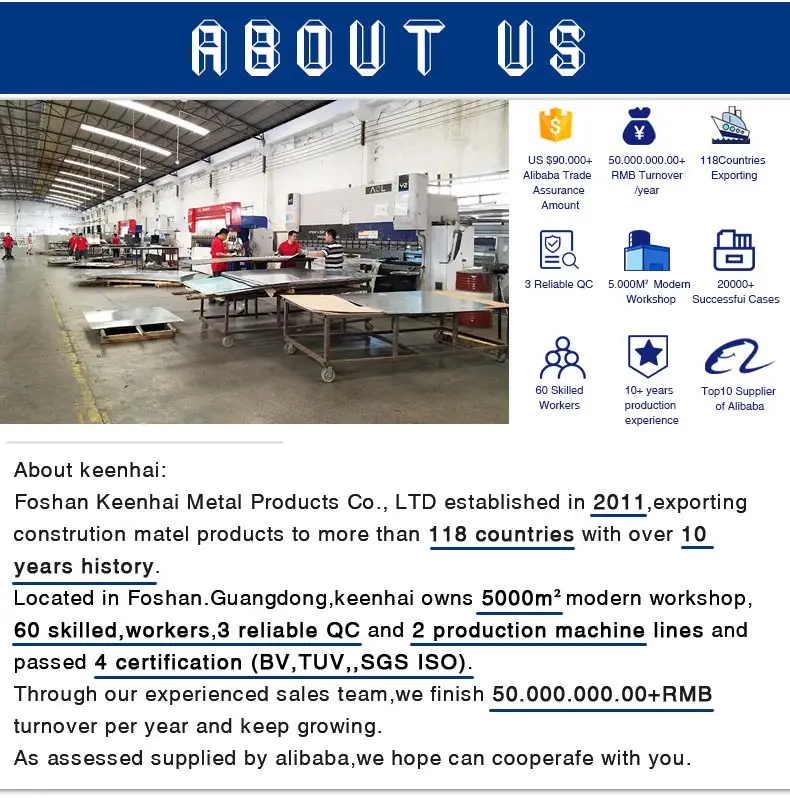 Garden Aluminum Privacy Fence Profile Louver Frame Bar Horizontal Slat Fence