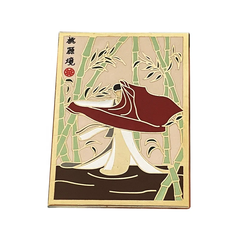 Custom red cool Oblong a lot of letter cheap lapel pin  No Minimum order hand enamel zinc alloy Badge Brooch For Girls Gift