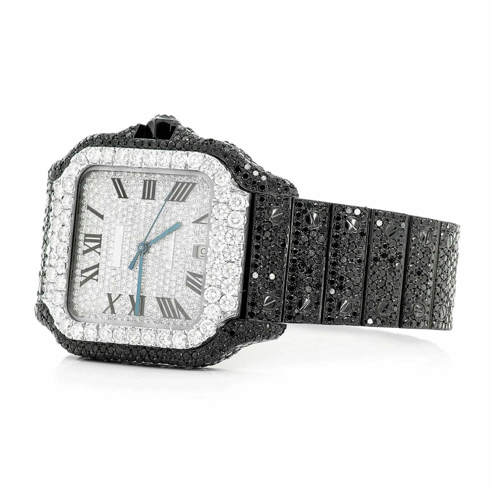 Hip Hop Watch Fully Customized In Real Moissanite Diamonds for Trendsetters