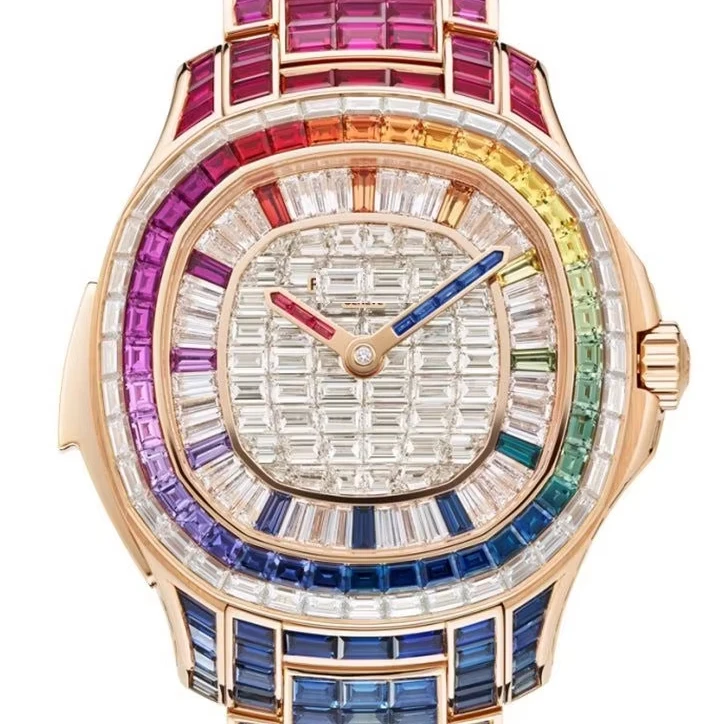 Сделанные на заказ оптовые цены ультра роскошные магнитные принцесс круглой огранки Moissanite алмазные часы