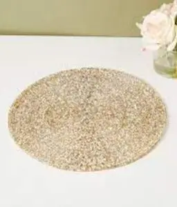 Dining Table Decor Beaded Place Mats Table Decor Made Glass Round Beaded Place Mats At Reasonable Price