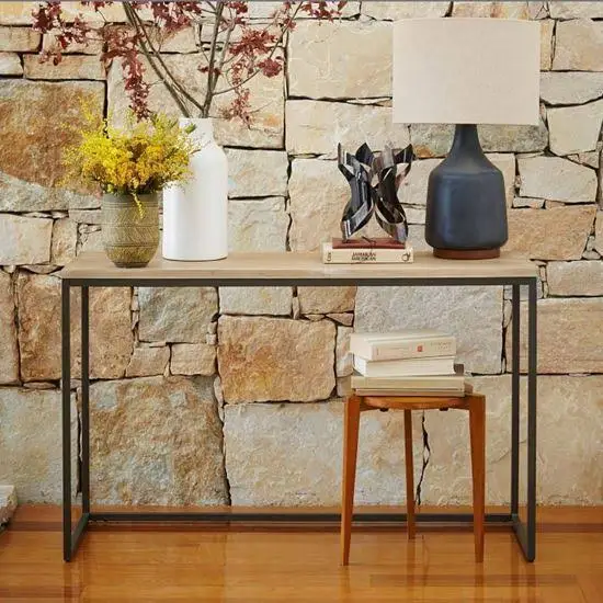 Best Seller Indian Supplier Stainless Steel Glass Marble Console Table with Mirror Handmade Optional Color Tone