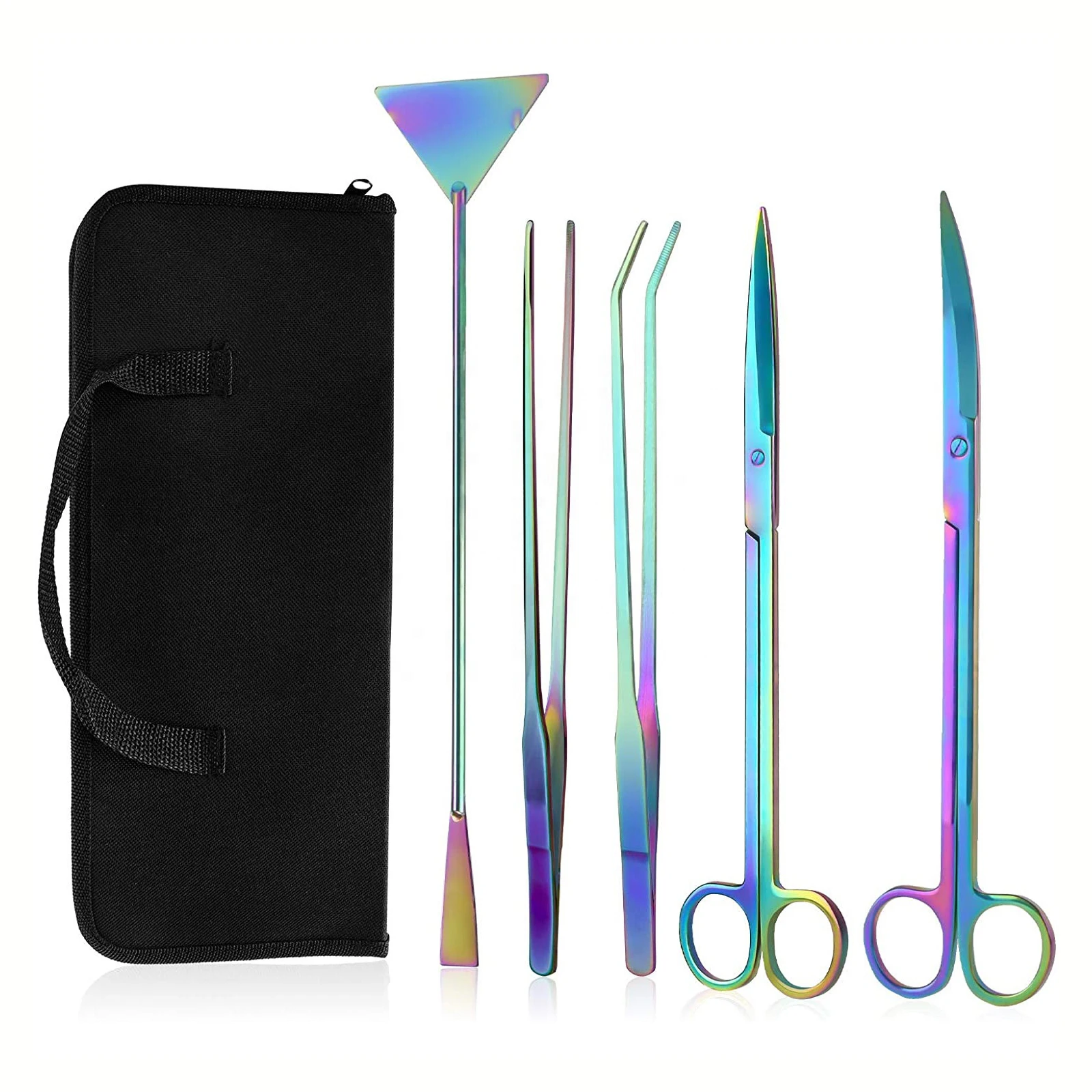 Aquarium Tools Set Plants Tweezers And Scissors Grass Stainless Steel Cleaning Tools Plants Fish Tank Accessories