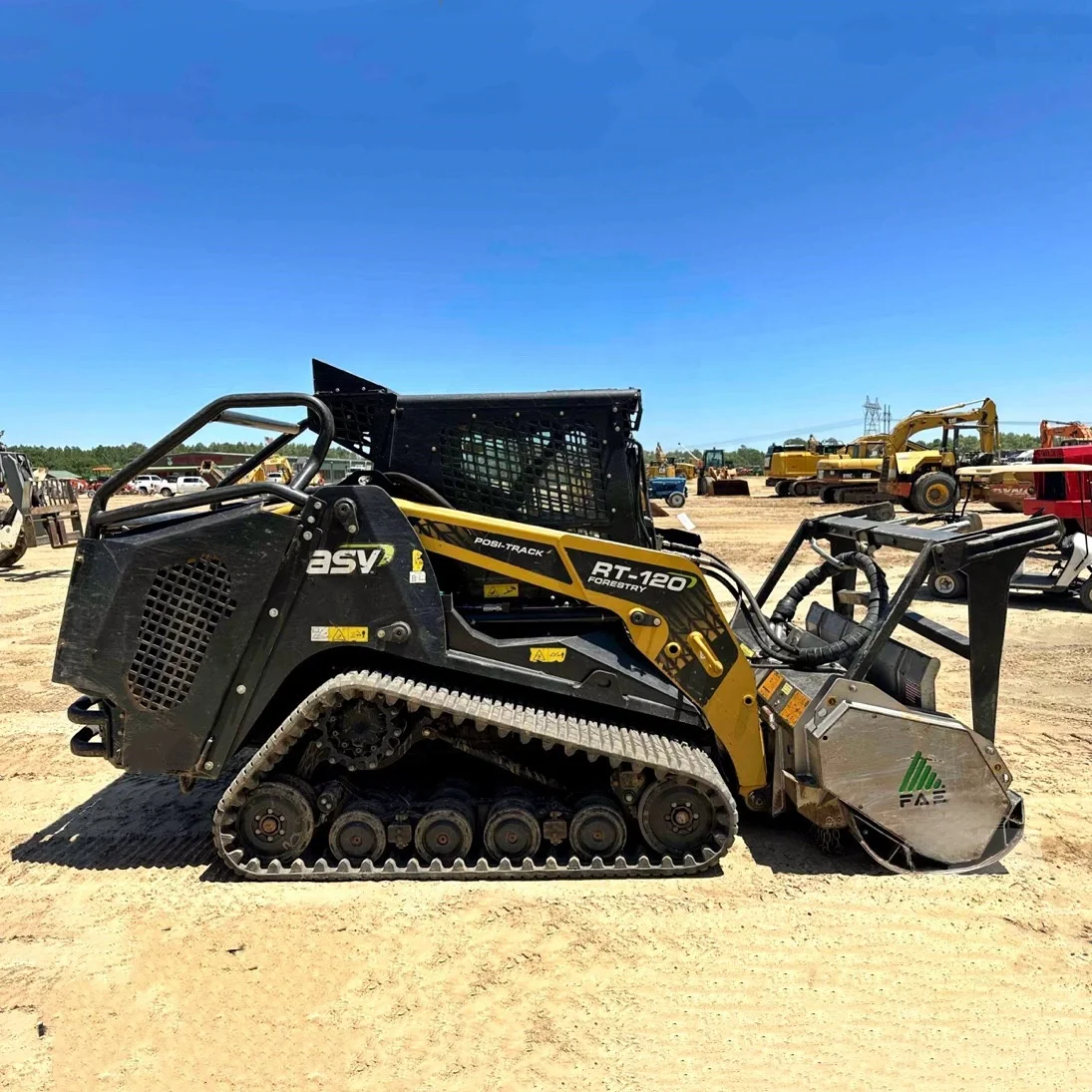 Affordable Price 2020 ASV Compact Track Loader RT-120 With FAE Mulcher Head Attachment Ready to Ship
