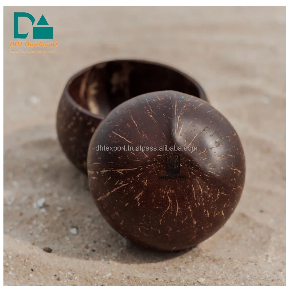 Coconut bowl set new design wholesales in Vietnam for fruit dinnerware