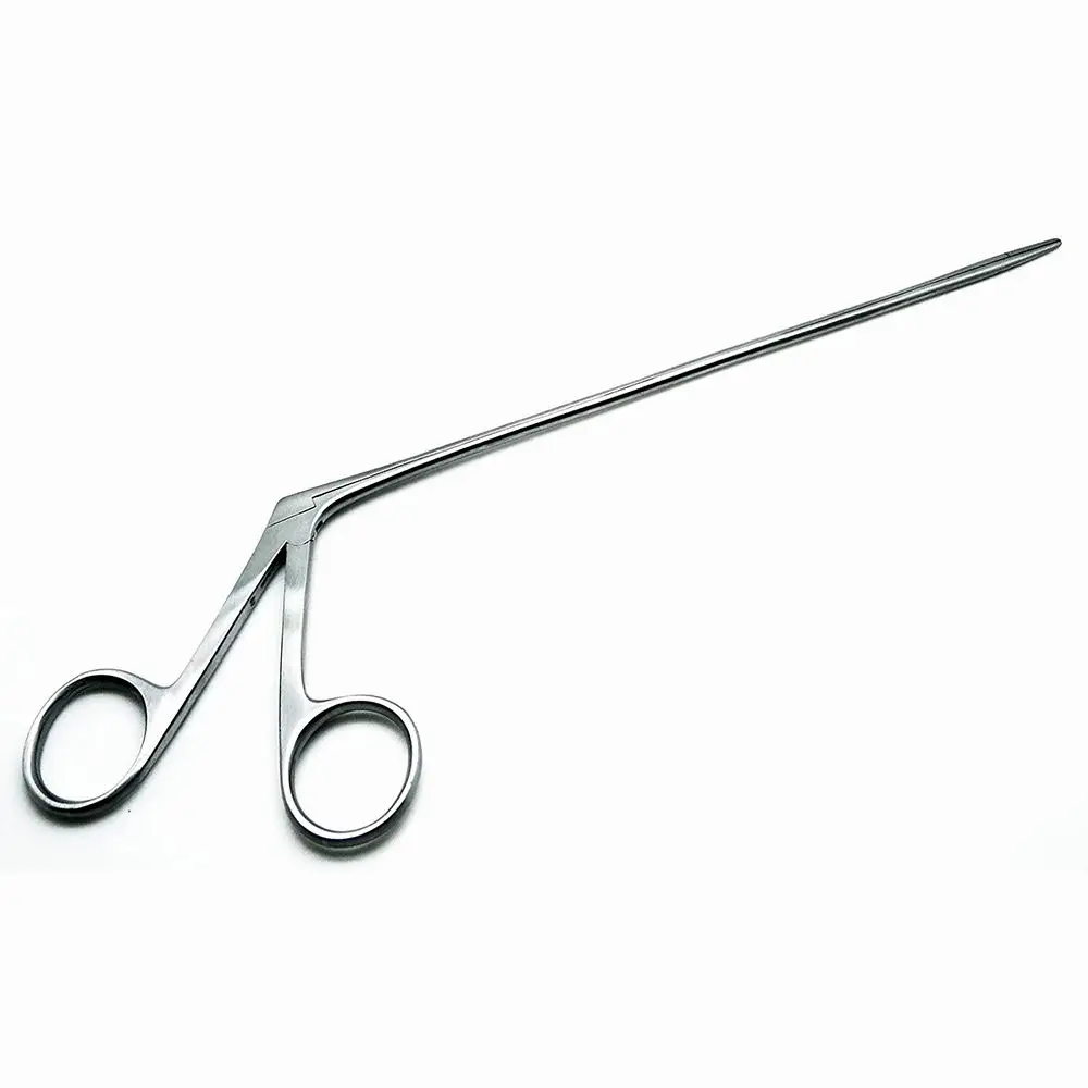 High quality ENT Surgical Ear Forceps Serrated End 1.6mm Stainless Steel Alligator Forceps 8 Inch Medical Forceps