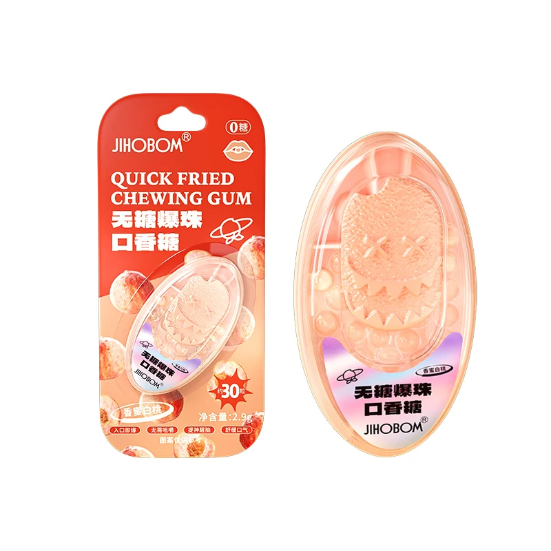 Breath Freshening Capsules popping bead candy menthol mint fruit flavor capsule chewing gum