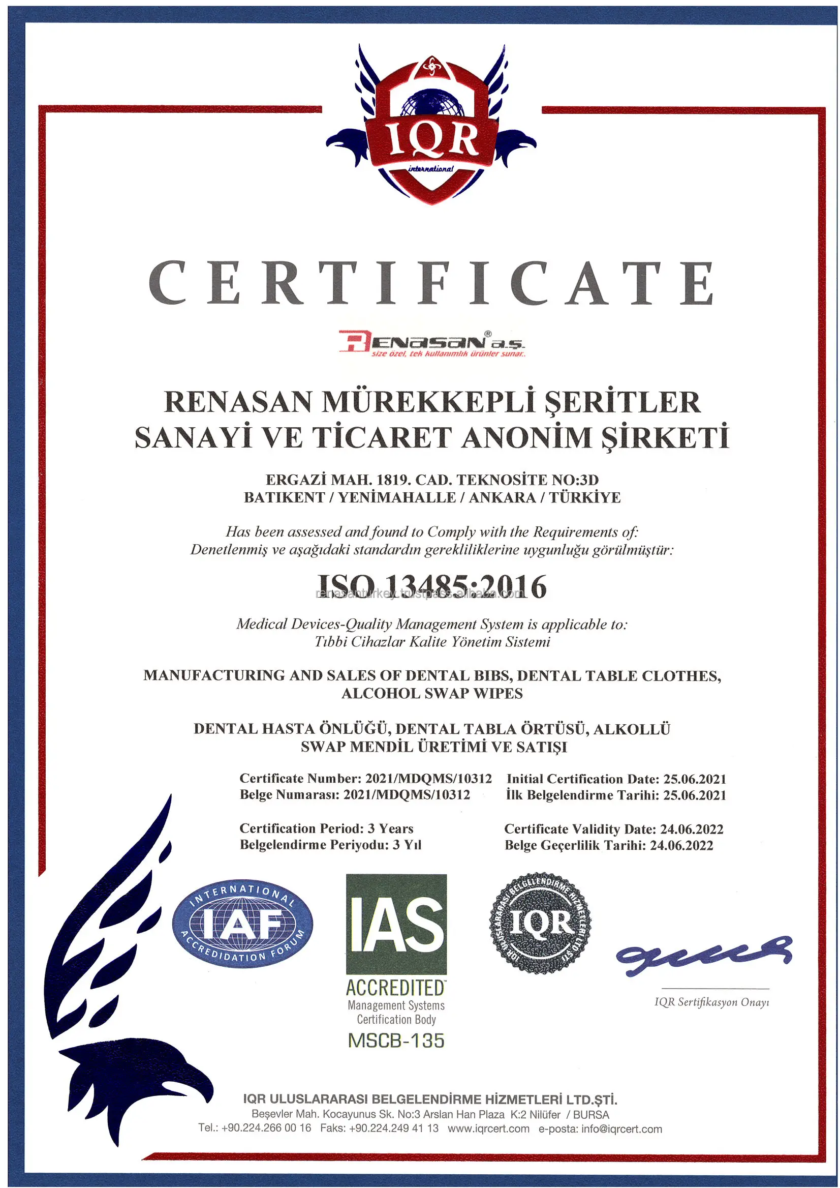 RENASAN 13485