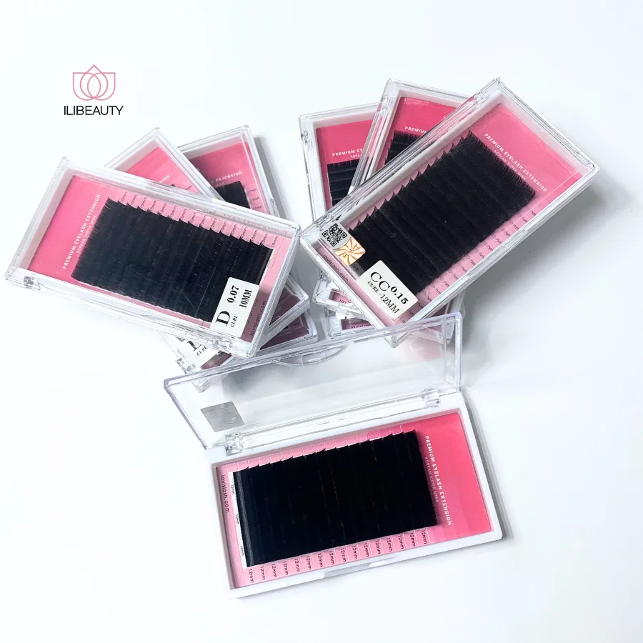 Individual Eyelash Hot Sale Pointed Mix 8-15mm Soft Lash Extension Faux Mink Classic Manufacturing