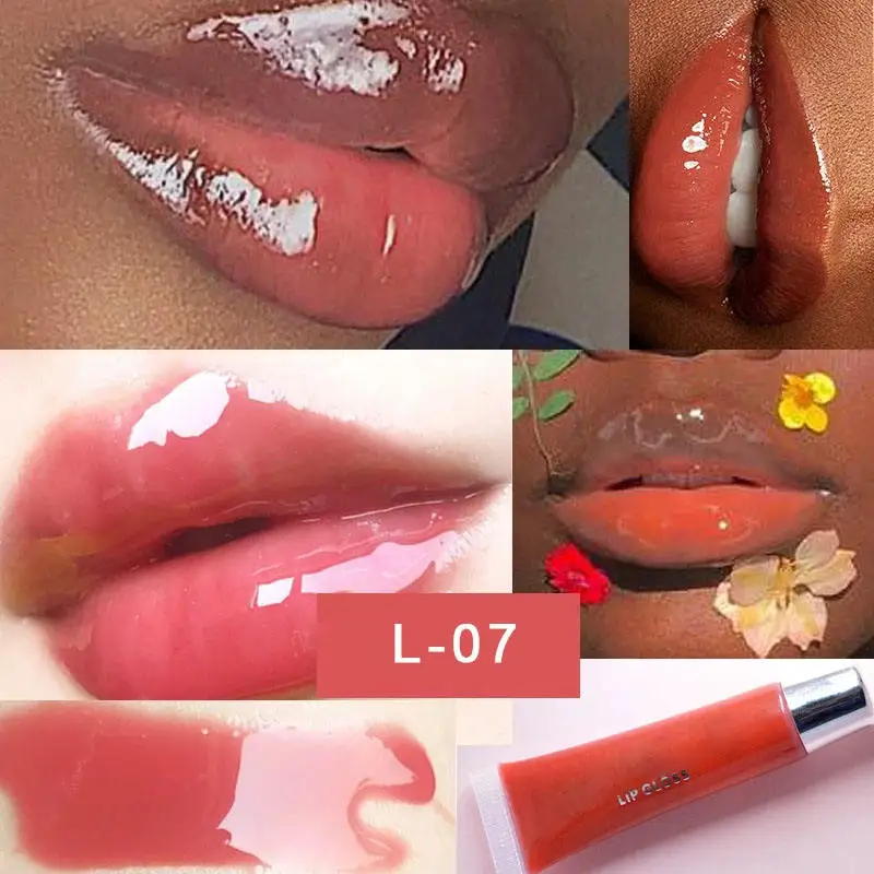 OEM Custom Label Clear Pink Lasting Lip Gloss Pearlescent Glistening Squeeze Tube Lip Gloss