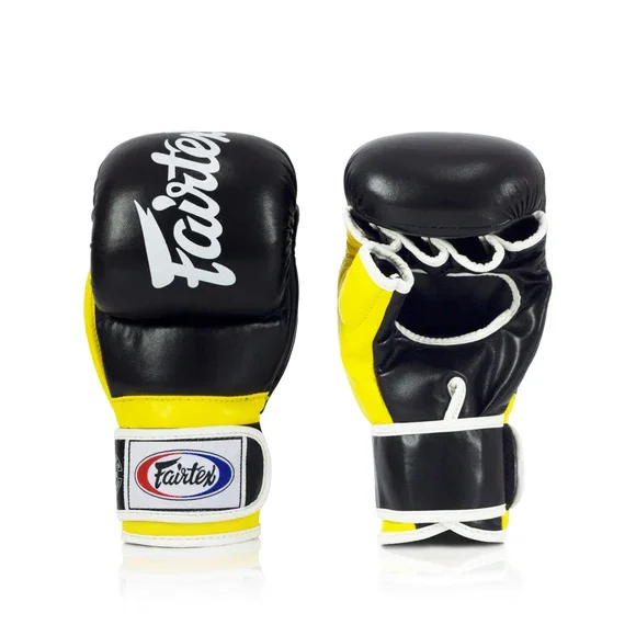 Super Sparring Grappling Gloves Custom Made Fairtex MMA Gloves Made Real Leather Muay Thai Shooter Boxing Gloves For Fighting