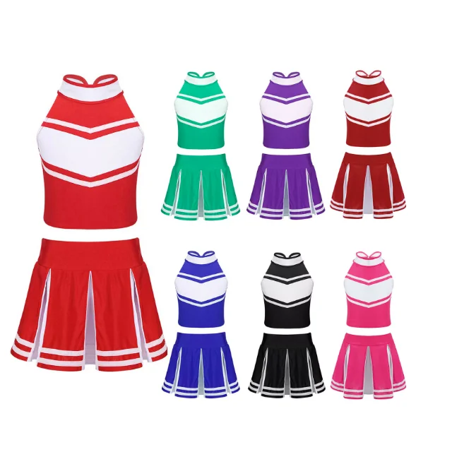 Customized Cheer leading For Sale online Costume Made Sleeveless Cheer Leader Uniform Printing Cheerleading Uniform