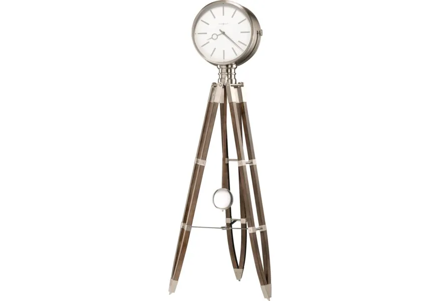 Handmade Silver Aluminum Nautical Backless Clock Wooden Tripod Exclusive Cast Metal Design Cheap Price on Sale